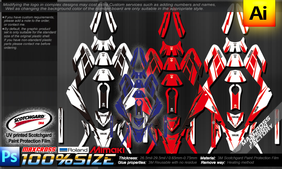 YAMAHA SEROW250 XT250X After 2005' YMH STYLE